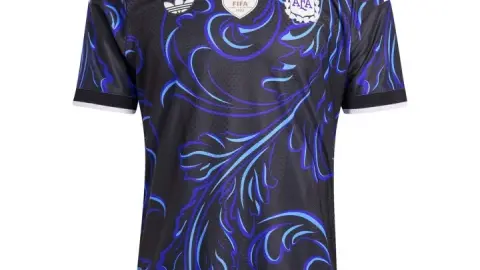 Thế còn nó thì sao? Hình ảnh gián điệp áo đấu sân khách World Cup 2026 của Argentina: màu đen, giàu hoa văn nghệ thuật
