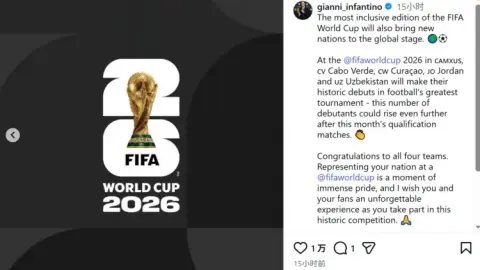 Mạng xã hội Infantino: Đây là kỳ World Cup mang tính hòa nhập nhất, xin chúc mừng các đội lần đầu tham gia