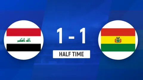 Cuộc chiến giành vị trí cuối cùng tại World Cup! Iraq đánh bại Bolivia 1-1 trong hiệp một, nhưng bị gỡ hòa ngay từ pha chớp nhoáng mở màn