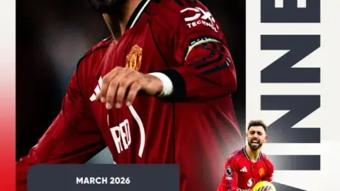 Bruno Fernandes được CĐV PFA bầu là cầu thủ hay nhất tháng ở Premier League