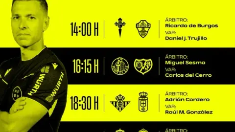 La Liga công bố một phần danh sách trọng tài vòng 34, Jesus Gil cầm còi trận Real Madrid