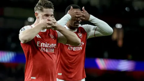 Giá trị bàn thắng kỳ vọng của Arsenal trong hiệp một là 2,39, cao thứ ba tại Premier League mùa này nếu không tính phạt đền.