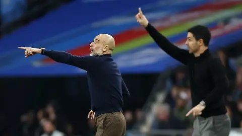 Dẫn trước 6 điểm sau 2 trận nữa! Tỷ lệ kèo Ngoại hạng Anh mới nhất: Arsenal 13/8, Manchester City 13/10
