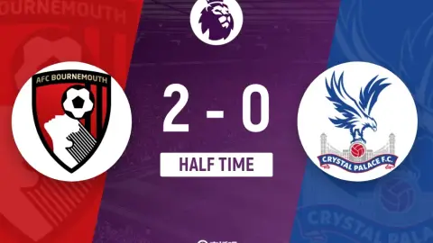 Hiệp một Bournemouth 2-0 Crystal Palace: Lerma phản lưới, Kroupi ghi bàn trên chấm phạt đền