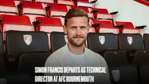 Chính thức: Giám đốc kỹ thuật Simon Francis của Bournemouth sẽ ra đi vào cuối mùa giải