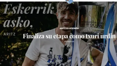 Quan chức Real Sociedad: Erustondo sẽ rời đội vào cuối mùa giải này và giành 2 Cúp Nhà vua cùng đội
