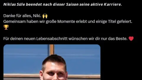 Bayern tri ân Süle: Cảm ơn vì tất cả những gì bạn đã làm và chúc bạn mọi điều tốt đẹp nhất trong giai đoạn mới của cuộc đời