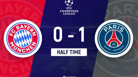 PSG dẫn Bayern 1-0 sau hiệp một, tổng tỷ số nới lên 6-4