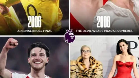 Thật là một sự trùng hợp ngẫu nhiên? Vào năm mà cả hai bộ phim “The Devil Wears Prada” đều ra mắt, Arsenal đã tiến gần đến trận chung kết Champions League.