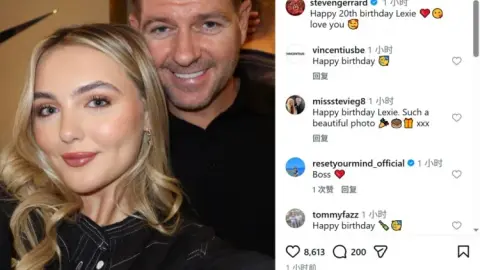 Gerrard tổ chức sinh nhật cho con gái trên mạng xã hội: Chúc mừng sinh nhật 20 Lacey, yêu em