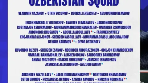 Uzbekistan công bố danh sách huấn luyện cầu thủ 40 dự World Cup: Husanov dẫn dắt đội và Cannavaro dẫn dắt đội tuyển