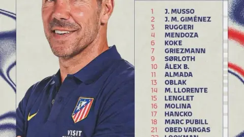 Đội hình Atletico Madrid vs Celta Vigo: Griezman, Lookman có tên trong danh sách, Alvarez vắng mặt
