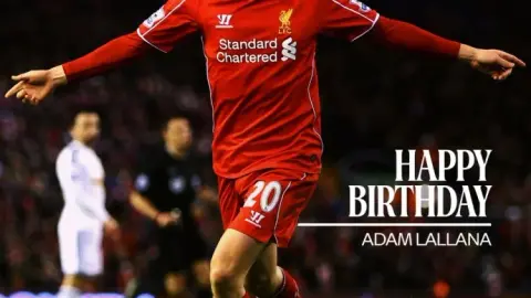 Liverpool chúc Lallana sinh nhật lần thứ 38 vui vẻ. Anh chơi 178 trận trong 6 năm và giành được 4 danh hiệu.