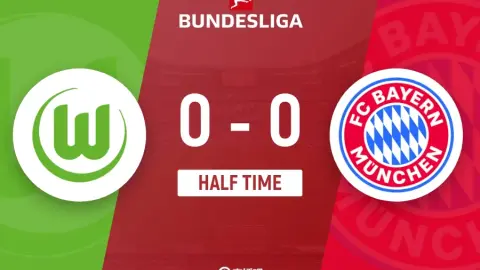 Hiệp 1 - Bayern tạm thời 0-0 Wolfsburg. Olise ghi một điểm và Kane bỏ lỡ một điểm. Urbich liên tục có những pha cứu thua xuất sắc.