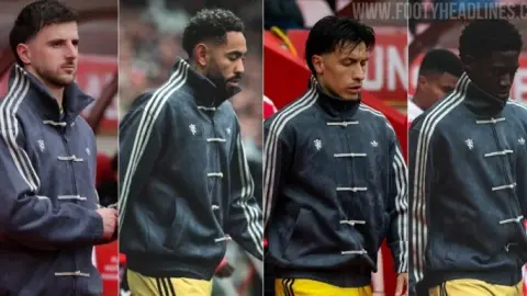 Ngoại hạng Anh: Phong cách Trung Quốc! Manchester United mặc áo khoác "kiểu Trung Quốc" trước trận đấu Premier League này, lấy cảm hứng từ Kung Fu Trung Quốc