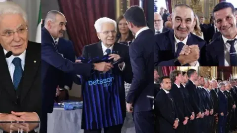 Tổng thống Italy gặp Inter Milan và Lazio: Hy vọng trận chung kết Cúp Italia sẽ khiến nhiều người yêu bóng đá hơn