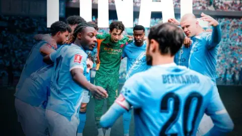 Man City tung poster trước chung kết FA Cup, Bernardo Silva và Haaland góp mặt