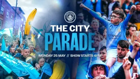 Man City chính thức công bố cuộc diễu hành vô địch: cuộc diễu hành xe buýt mui trần vào ngày 25/5, sau đó là tiệc ăn mừng