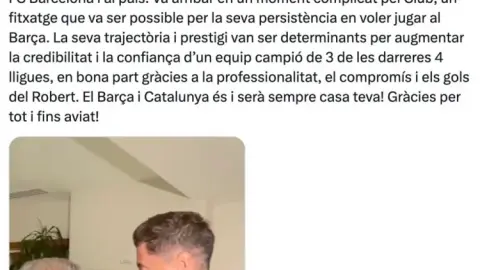 Mạng xã hội Laporta chia tay Lewandowski: Anh gia nhập CLB trong giai đoạn khó khăn và để lại tên mình trong lịch sử Barcelona