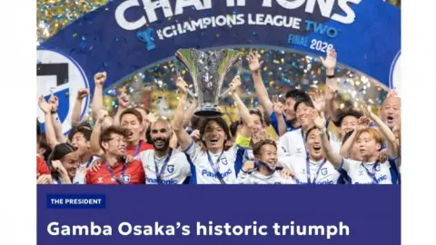 Chủ tịch AFC: Chân thành chúc mừng Gamba Osaka đã trở thành CLB Nhật Bản đầu tiên giành chức vô địch AFC Champions League