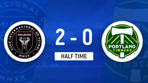 Hiệp một - Inter Miami tạm thời 2-0 Portland Timbers, Messi ghi bàn + kiến ​​tạo từ nhiều người