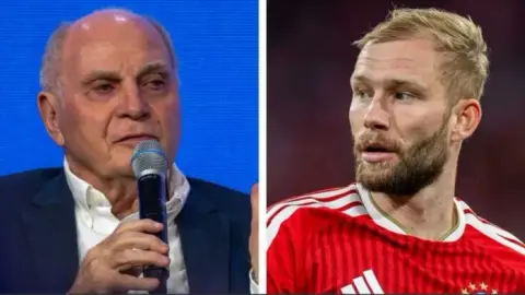 Bild: Hoeness chủ động làm hòa với Laimer trong lễ ăn mừng chức vô địch