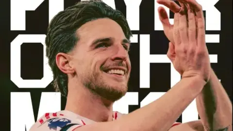 Chính thức: Rice được bầu chọn là Cầu thủ xuất sắc nhất trận của Arsenal 1-0 Burnley