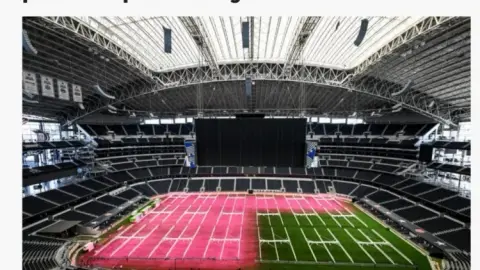 Dallas dùng đèn tím để nuôi mặt cỏ tự nhiên cho sân World Cup 2026