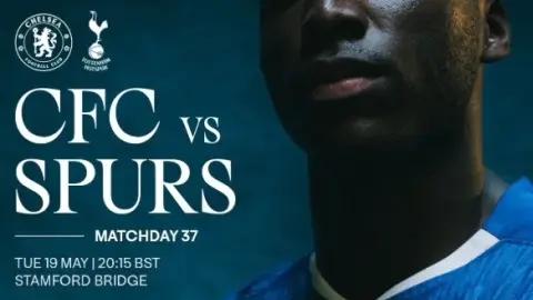 Một trận chiến quan trọng để đối thủ trụ hạng! Chelsea tung poster trận gặp Tottenham: Caicedo xuất hiện một mình
