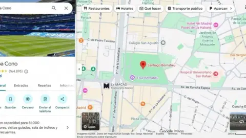 Thật là một trò đùa! Truyền thông phương Tây: Tên bản đồ Google của Santiago Bernabeu bị hack, Joan Armene đình công, sân tập Barcelona
