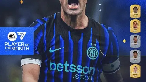 1 bàn và 2 kiến ​​tạo sau 3 trận, chính thức: Tiền đạo Lautaro của Inter Milan được bầu là Cầu thủ xuất sắc nhất tháng của Serie A vào tháng 5