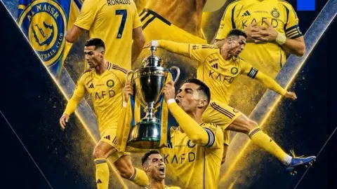 Morgan chúc mừng Ronaldo sau chức vô địch Saudi Pro League đầu tiên