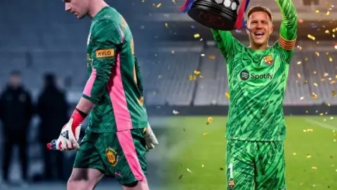 Vị trí đầu tiên trong lịch sử La Liga! Te Lion mới chỉ chơi trận 3 mùa này, vô địch cùng Barcelona và xuống hạng cùng Girona