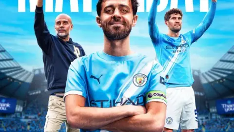 Điệu nhảy cuối cùng! Man City tung poster trận chung kết gặp Villa: Guardiola, ghế B, Stones xuất hiện