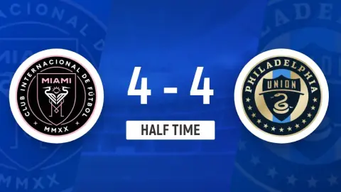 Hiệp một - Inter Miami 4-4 Philadelphia United, Messi 2 kiến ​​tạo, Su Ya, Beltrame nhân đôi bàn thắng