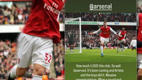 Bendtner chúc mừng Arsenal vô địch: Tôi rất yêu CLB này và chức vô địch rất xứng đáng