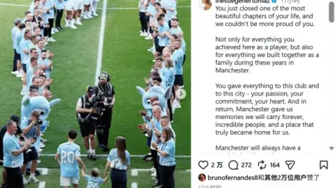 Vợ B chia tay Man City trên mạng xã hội: Đây là những kỷ niệm khó quên, một nơi thực sự trở thành nhà