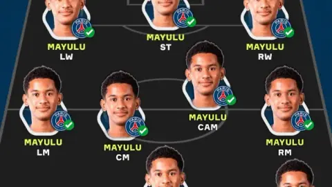 Cầu thủ trẻ Paris Mayulu đã chơi tổng cộng các vị trí 25-26 mùa này, chỉ thiếu hậu vệ trái, trung vệ và thủ môn. (25) (26) (9)