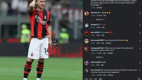 Mạng xã hội của Modric: Kết thúc mùa giải không như chúng ta mong đợi, chân thành cảm ơn tất cả người hâm mộ Milan
