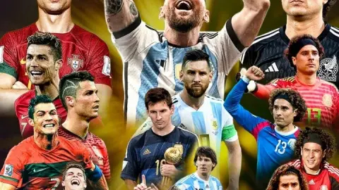 Làm nên lịch sử! Ochoa, Messi và Ronaldo trở thành những cầu thủ đầu tiên góp mặt ở World Cup lần thứ 6