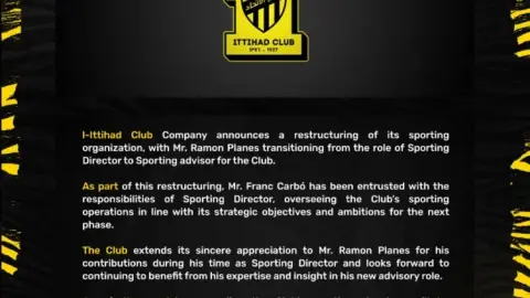 Jeddah United chính thức thông báo thay đổi quản lý: Pranes chuyển sang làm cố vấn, Kalbo trở thành giám đốc thể thao