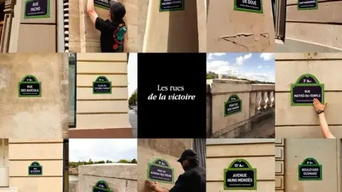 Truyền thông Pháp: Các nhóm nghệ thuật đặt tên nhiều đường phố theo tên các cầu thủ Paris để ăn mừng bảo vệ chức vô địch Champions League