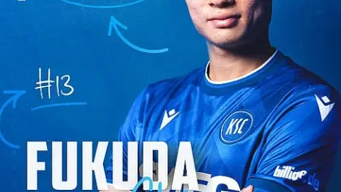 Bầu trời Đức: Tiền đạo người Nhật Bản Shioh Fukuda 22 tuổi 100 sẽ chuyển đến Karlsruhe với tổng mức giá 100 triệu euro