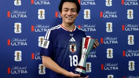 Ueda Kiryo: Mục tiêu của đội Nhật Bản là giành chức vô địch. Những bàn thắng của Messi và Ronaldo là nguồn cảm hứng cho tôi.