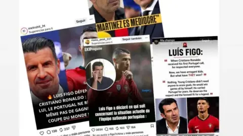 Figo bác tin từng chỉ trích tuyển Bồ Đào Nha để bênh vực Ronaldo