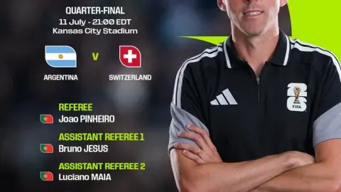 CĐV Argentina phản ứng khi FIFA phân công tổ trọng tài Bồ Đào Nha bắt trận gặp Thụy Sĩ