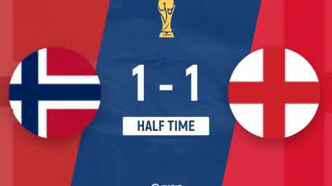 Hiệp 1 Na Uy 1-1 Anh: Schjelderup mở tỷ số, Bellingham gỡ hòa cho Tam sư trước giờ nghỉ