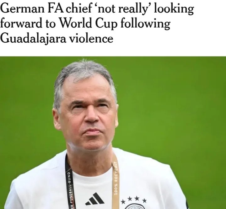 Tổng giám đốc LĐBĐ Đức: Tôi không mong chờ World Cup lúc này và hy vọng tình trạng bất ổn, thảm họa có thể dịu bớt càng sớm càng tốt