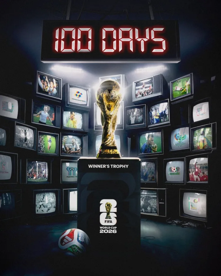 Mọi ánh mắt đều đổ dồn vào bạn! World Cup chính thức tung poster đếm ngược 100 ngày