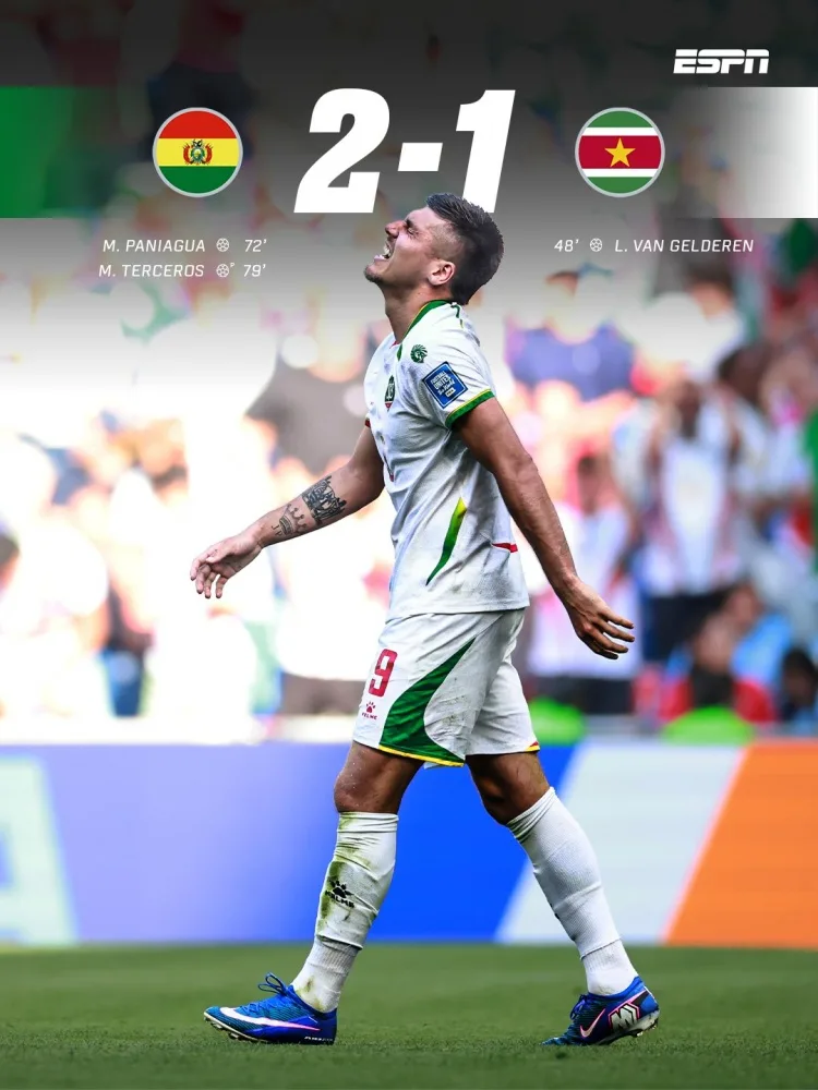 Bỏ lỡ World Cup! Đội trưởng Suriname: Chúng tôi chơi hay hơn Bolivia nhưng bỏ lỡ quá nhiều cơ hội